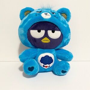 Badtz Maru as Grumpy Bear Care Bear Blue Plush Stuffed Animal Toy 8”